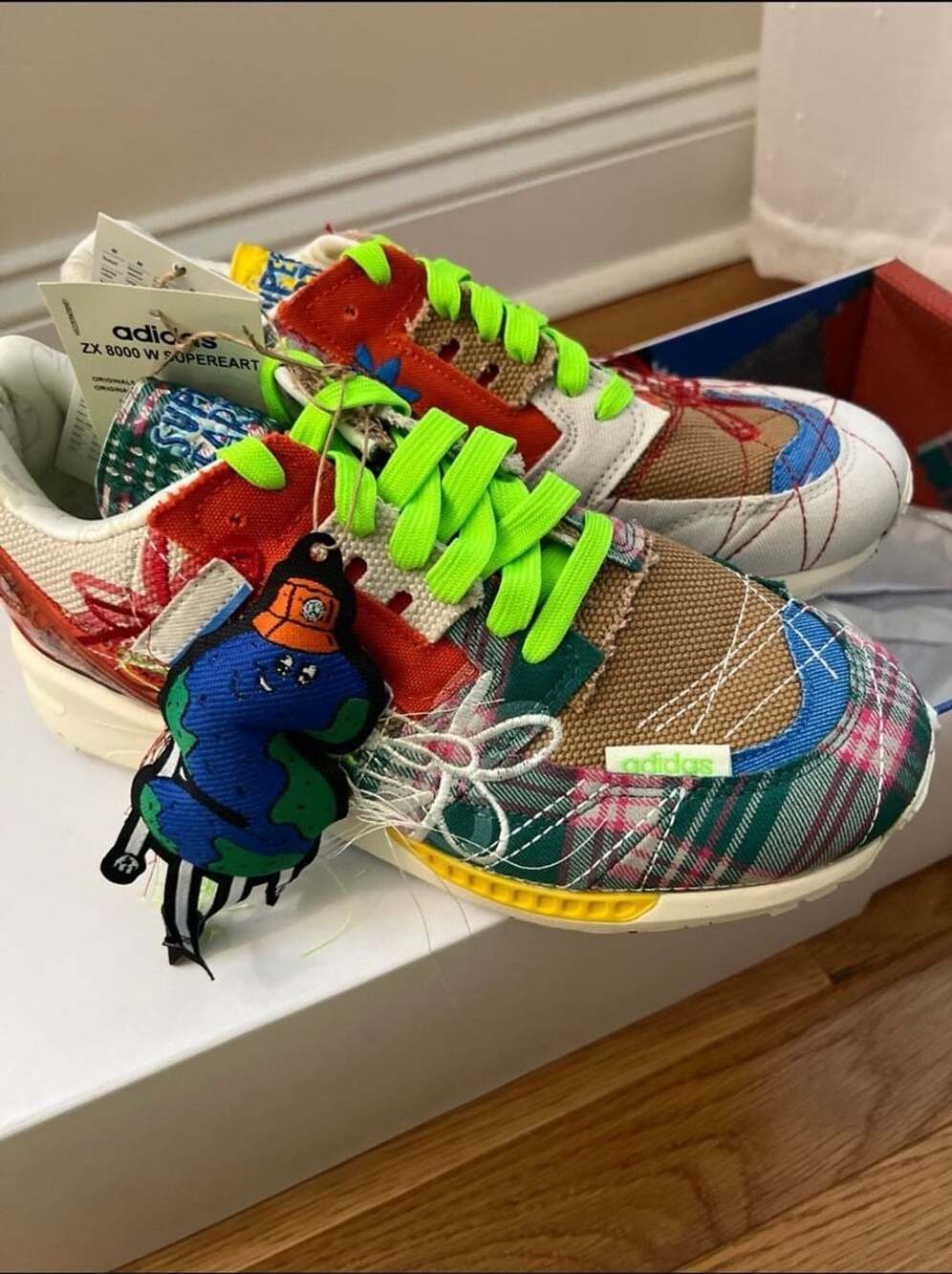 Adidas ZX 8000 W Super Earth Size 7.5 Multi-Color